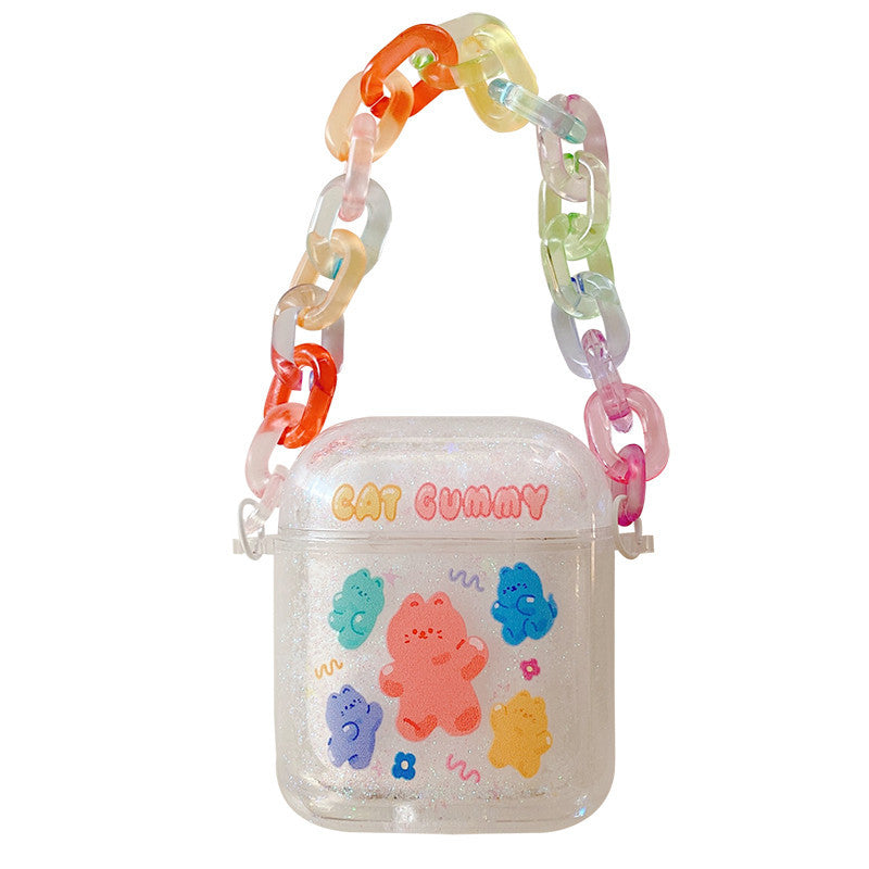 Compatible with Apple, Quicksand Bracelet For Airpods Earphone Case