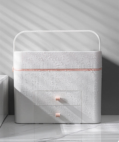 Large Capacity with Mirror Cosmetic Bag New Portable Oversized Storage Box Super Hot Suitcase for Women