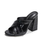 Large Size Women's Shoes 41-43 Women's Half Slippers Women Shoes Thick Heel High Heel Sandals Women - FLIPSTYLEZLLC