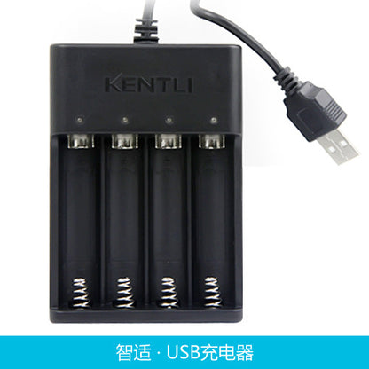 USB charger for rechargeable lithium battery