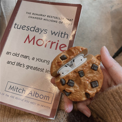 Compatible with Apple, Simulation Chocolate Chip Cookie Airpods Protective Cover