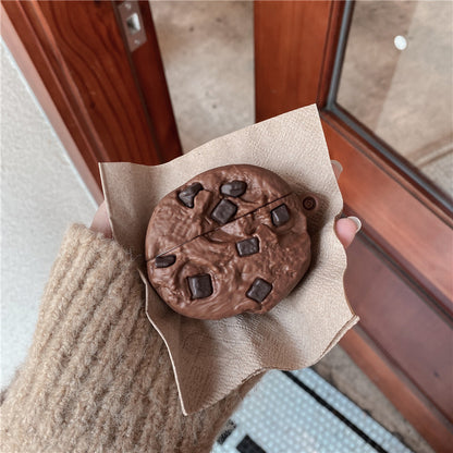 Compatible with Apple, Simulation Chocolate Chip Cookie Airpods Protective Cover