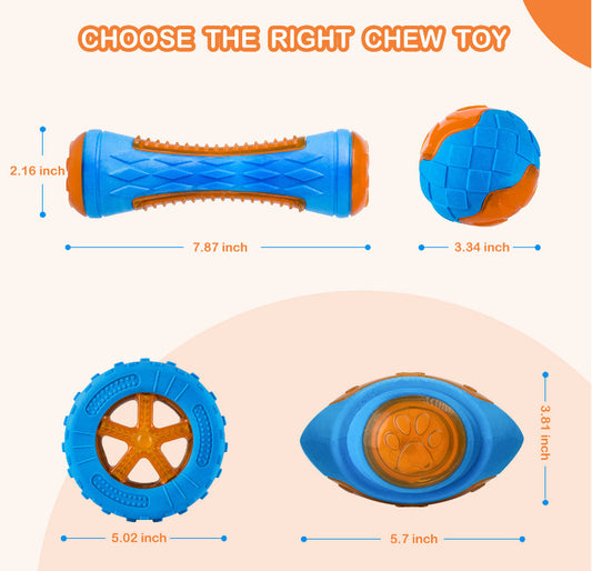 Explosive Rubber Rugby Sounding Toy Ball Bite Resistant Big Dog Toy Float Ball