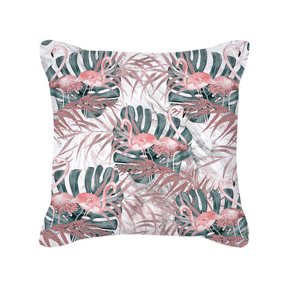 Nordic Style Rose Gold Pink Geometric Square Pillow Cushion Cover