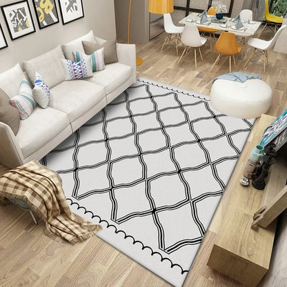 ins Style Simple Modern Nordic Sofa Living Room Carpet Bedroom Coffee Table Blanket Room Bedside Mats Can Be Customized