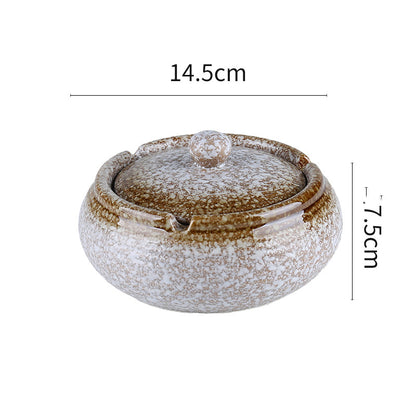 Japanese Retro Commercial Restaurant Ashtray Large KTV Hotel Decoration Homestay Hotel Hotel Smoke Cup With Lid