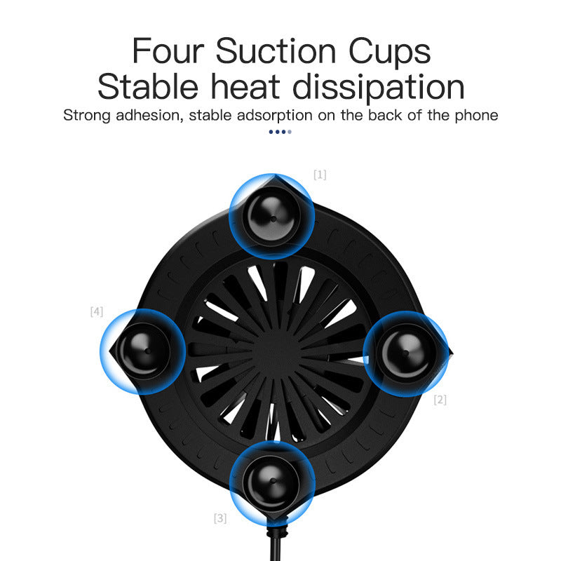 Mobile Game Cooling Artifact Suction Cup Fan