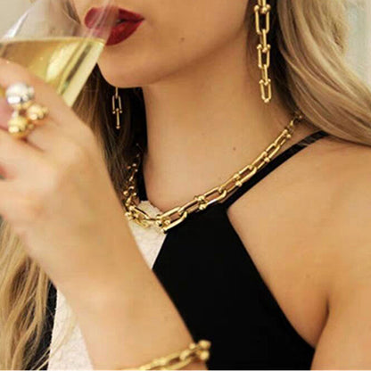 Frosty Wind Chain Earrings Jewelry - FLIPSTYLEZLLC