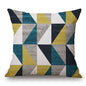 Modern Abstract  Art Geometric Pillowcase Color Irregular Diamond Pattern Pillowcase Sofa Linen Pillowcase