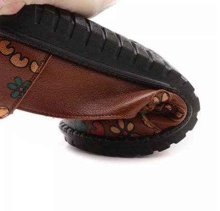 Ethnic Style Mother Shoes Autumn Women Soft-Soled Lazy Shoes Comfortable Women's Shoes Middle-Aged And Elderly Flat Shoes - FLIPSTYLEZLLC