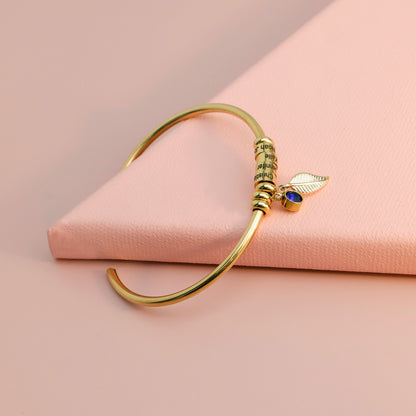 European and American Twelve Birthday Stone Lettering Bead Bracelet