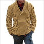 Sweater Men's Cardigan Plus Size Knitted Sweater Coat