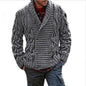 Sweater Men's Cardigan Plus Size Knitted Sweater Coat