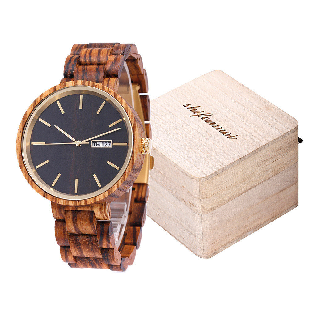Shifenmei Square Linen Pillow Douyin New Men's Watch Gift Box