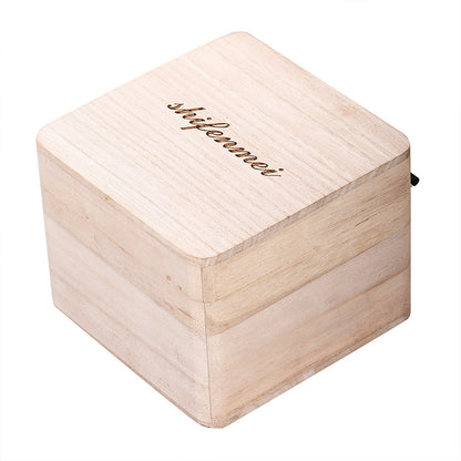 Shifenmei Square Linen Pillow Douyin New Men's Watch Gift Box