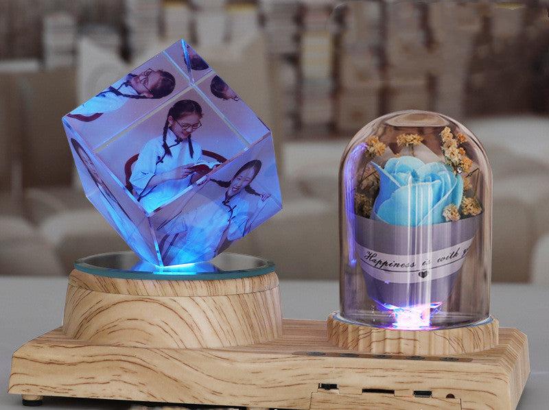 Music Box Music Box Crystal Ball Diy Customized Photo Tanabata Valentine Day Bluetooth - FLIPSTYLEZLLC