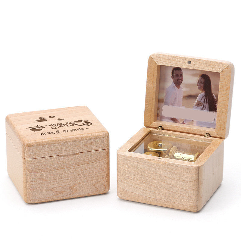 Wooden DIY Photo Music Box Children Birthday Gift Music Box - FLIPSTYLEZLLC