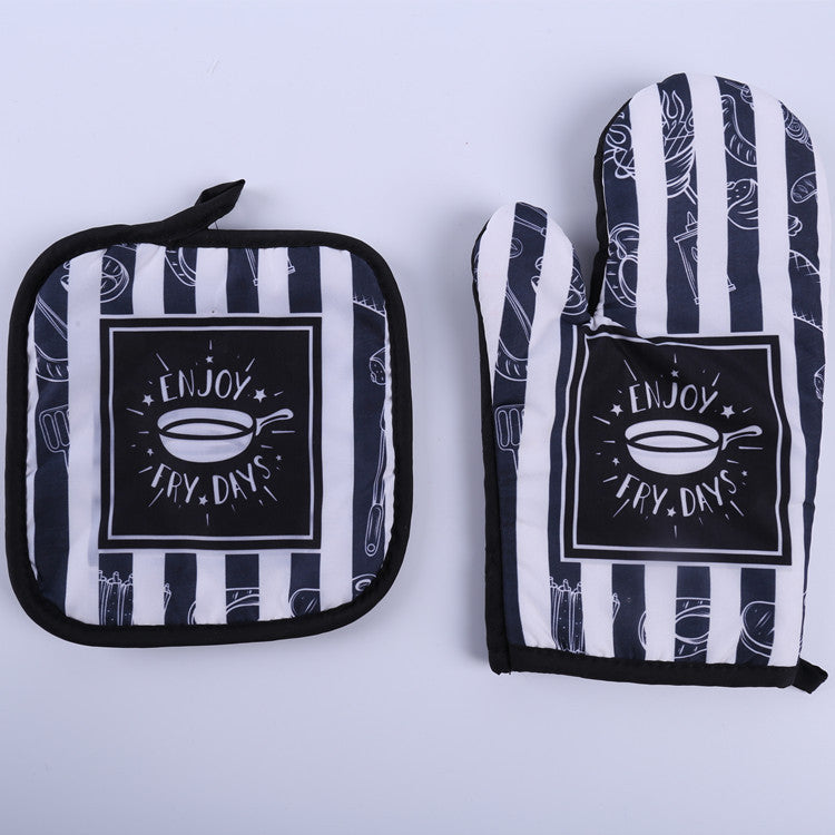 Two-Piece Set Of Hot Gloves For Baking In Microwave Oven