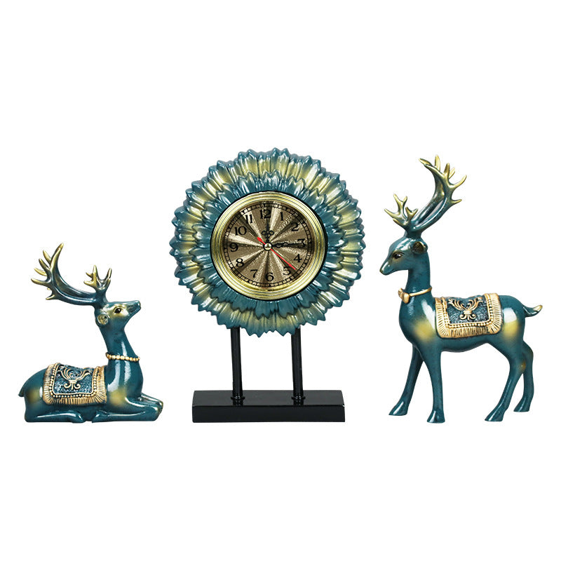 Simple And Creative Small Sun Flower Clock Table Desktop Home Clock Decoration Ornaments