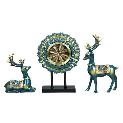 Simple And Creative Small Sun Flower Clock Table Desktop Home Clock Decoration Ornaments