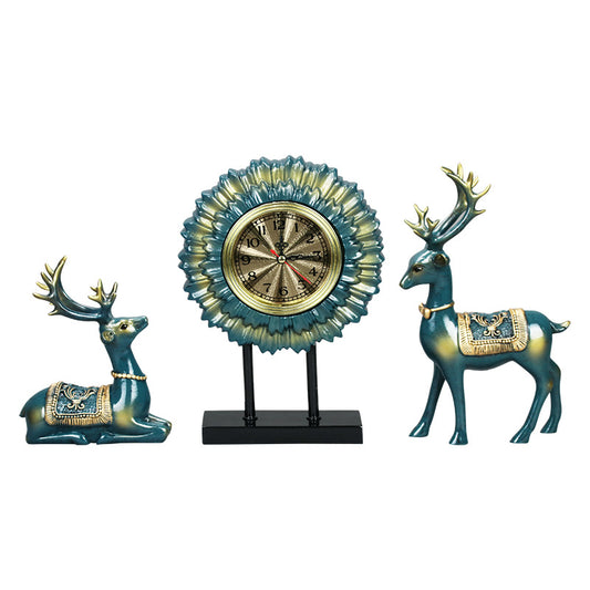 Simple And Creative Small Sun Flower Clock Table Desktop Home Clock Decoration Ornaments