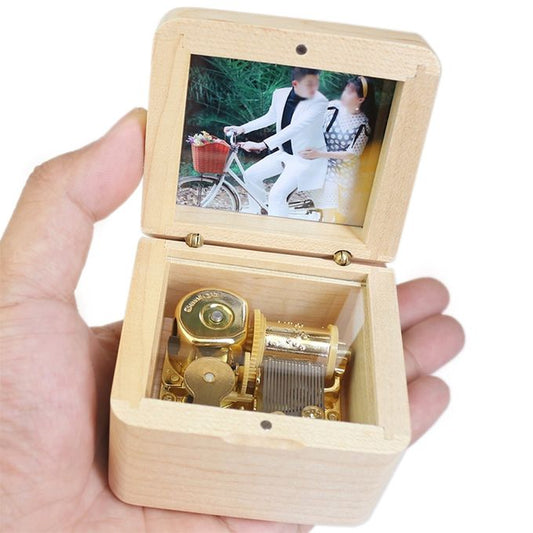 Wooden DIY Photo Music Box Children Birthday Gift Music Box - FLIPSTYLEZLLC