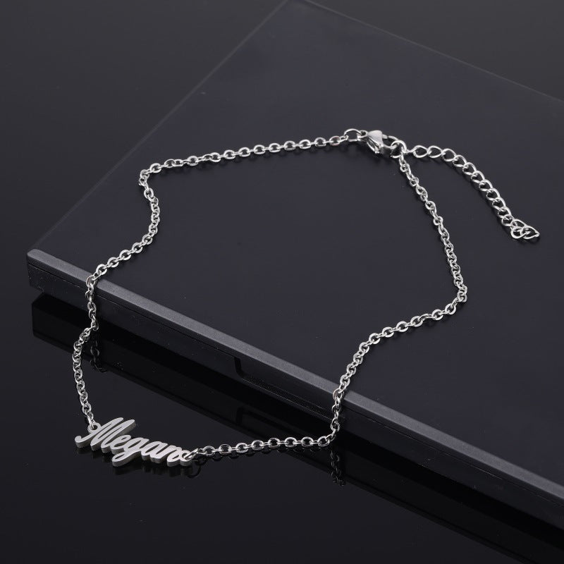 Korean Personalized Custom Letter Anklet Small And Exquisite Gifts For Women