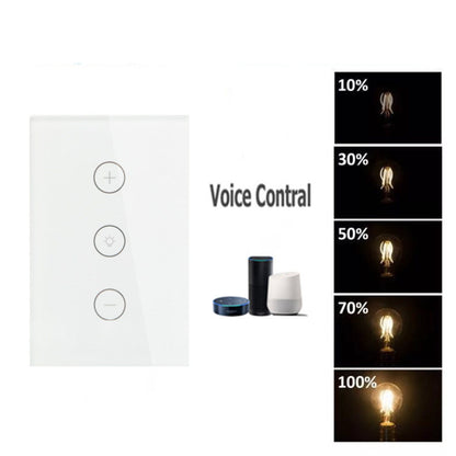 Manufacturers Supply Smart Dimmer Switch 120 Type Wifi Touch Switch Alexa Stepless Dimming Remote Control