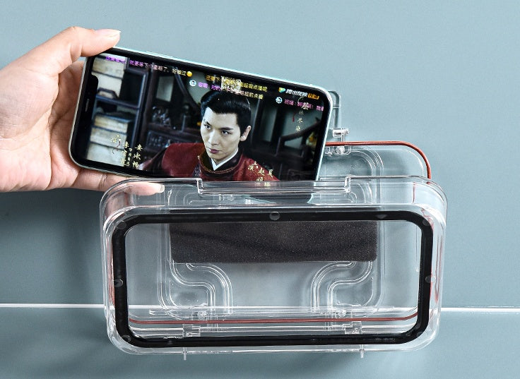 BathroomMobile Phone Box WaterproofStand Toilet Storage Artifact Toilet Bath Rack Kitchen Chase Drama Watching TV