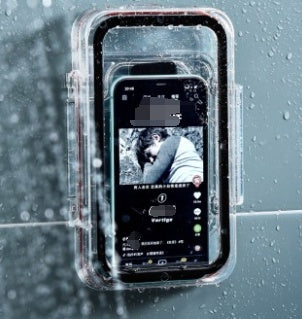 BathroomMobile Phone Box WaterproofStand Toilet Storage Artifact Toilet Bath Rack Kitchen Chase Drama Watching TV