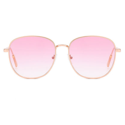 Personalized Sunglasses Fashion Metal Thick Edge Carved Sunglasses