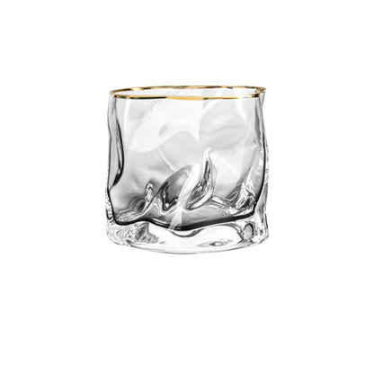 Creative European Style Irregular Wine Glass Bar Beer Whiskey Glass Home Party Juice Drink Glass