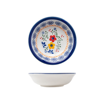 Creative Retro Ethnic Style Soup Bowls And Plates Custom Household Ceramic Tableware
