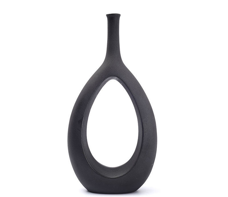 Living Room Art Vase Flower Ceramics Nordic Creative Minimalist TV Cabinet Porch Model Room Decoration Ornaments