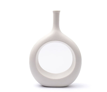 Living Room Art Vase Flower Ceramics Nordic Creative Minimalist TV Cabinet Porch Model Room Decoration Ornaments