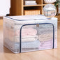 Nylon Mesh Storage Box Steel Frame Breathable Clothes Folding Storage Box Large Quilt Moving Storage Box Waterproof