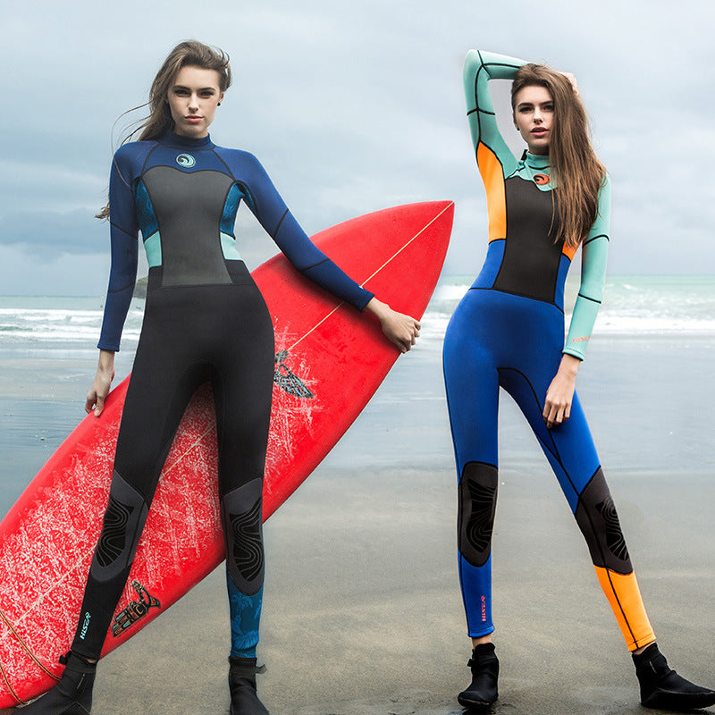Navy 1.5Mm Wetsuit Women S One Piece Surfing Suit