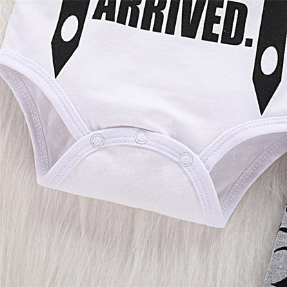 Gentleman's Long-sleeved Fake Suspender Blouse With Beard And Full Print Trousers Hat Three-piece Suit