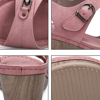 Fashion Wedge Heel Ladies Plus Size Sandals