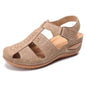 Foreign Trade Sandals,Large Size Women Outer Pierced Shoes, Women Shoes, Summer Fashion Mid-Heel Soft Women Sandals - FLIPSTYLEZLLC