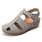 Foreign Trade Sandals,Large Size Women Outer Pierced Shoes, Women Shoes, Summer Fashion Mid-Heel Soft Women Sandals - FLIPSTYLEZLLC
