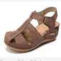 Foreign Trade Sandals,Large Size Women Outer Pierced Shoes, Women Shoes, Summer Fashion Mid-Heel Soft Women Sandals - FLIPSTYLEZLLC