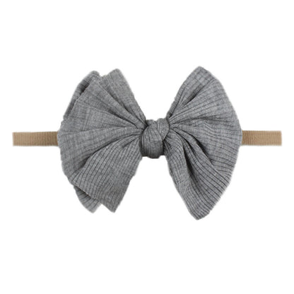 Children's Printed Bowknot Hair Lead Flower Headband