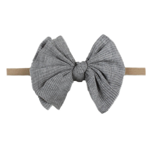Children's Printed Bowknot Hair Lead Flower Headband