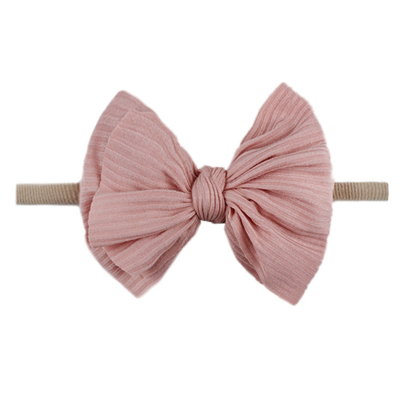 Children's Printed Bowknot Hair Lead Flower Headband