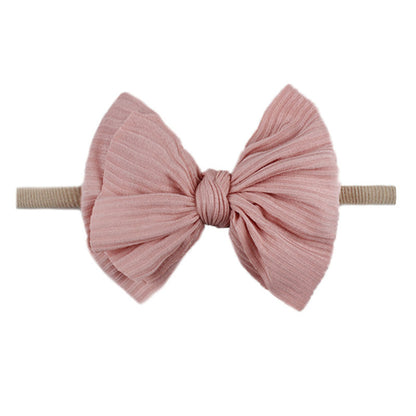 Children's Printed Bowknot Hair Lead Flower Headband
