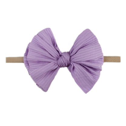 Children's Printed Bowknot Hair Lead Flower Headband