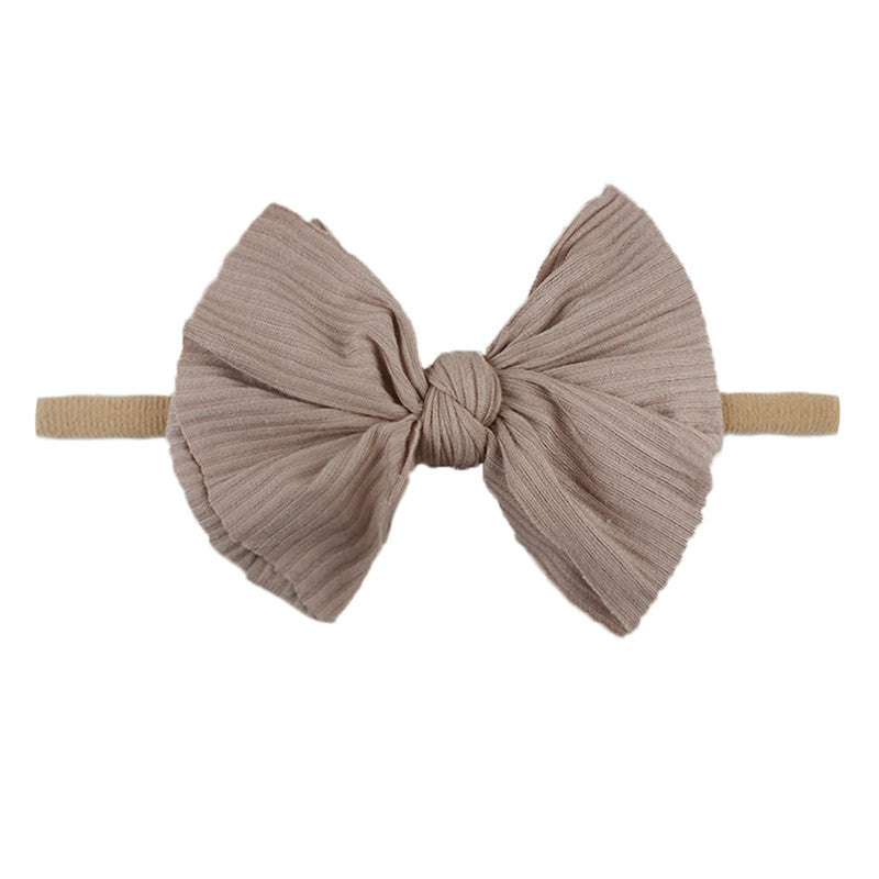 Children's Printed Bowknot Hair Lead Flower Headband