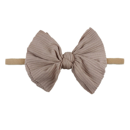 Children's Printed Bowknot Hair Lead Flower Headband