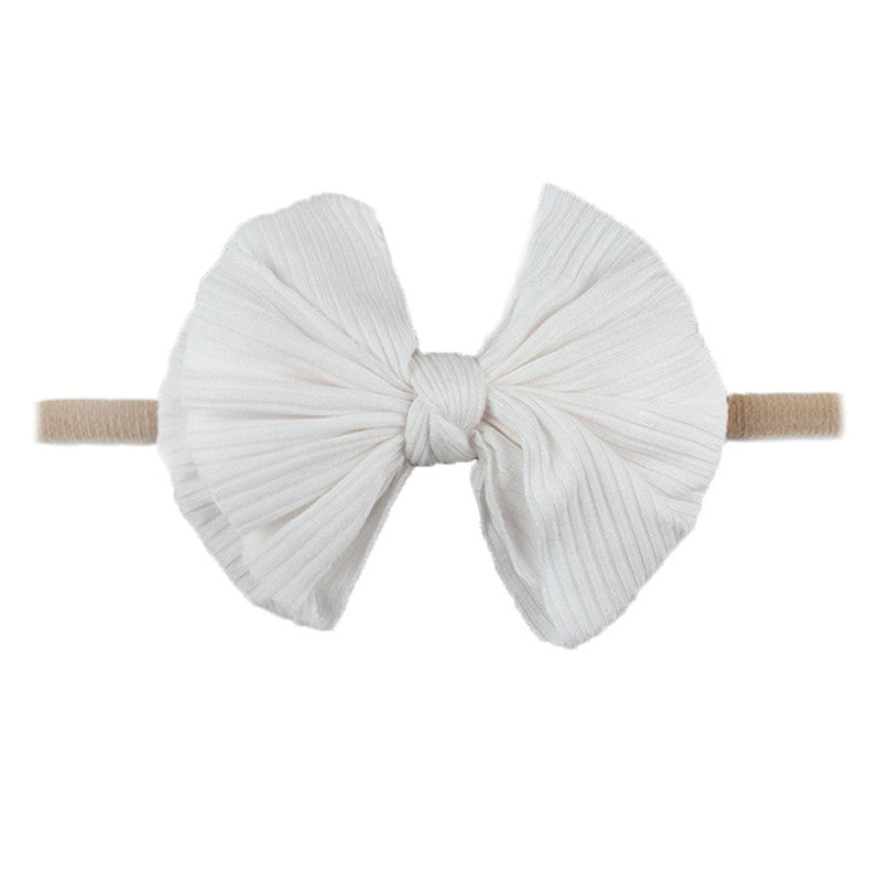 Children's Printed Bowknot Hair Lead Flower Headband